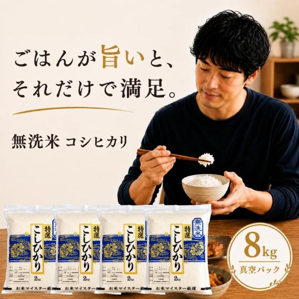 コシヒカリ 真空パック 8kg（2kg×4袋）
